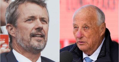 Kong Frederik i sorg etter kong Haralds død.