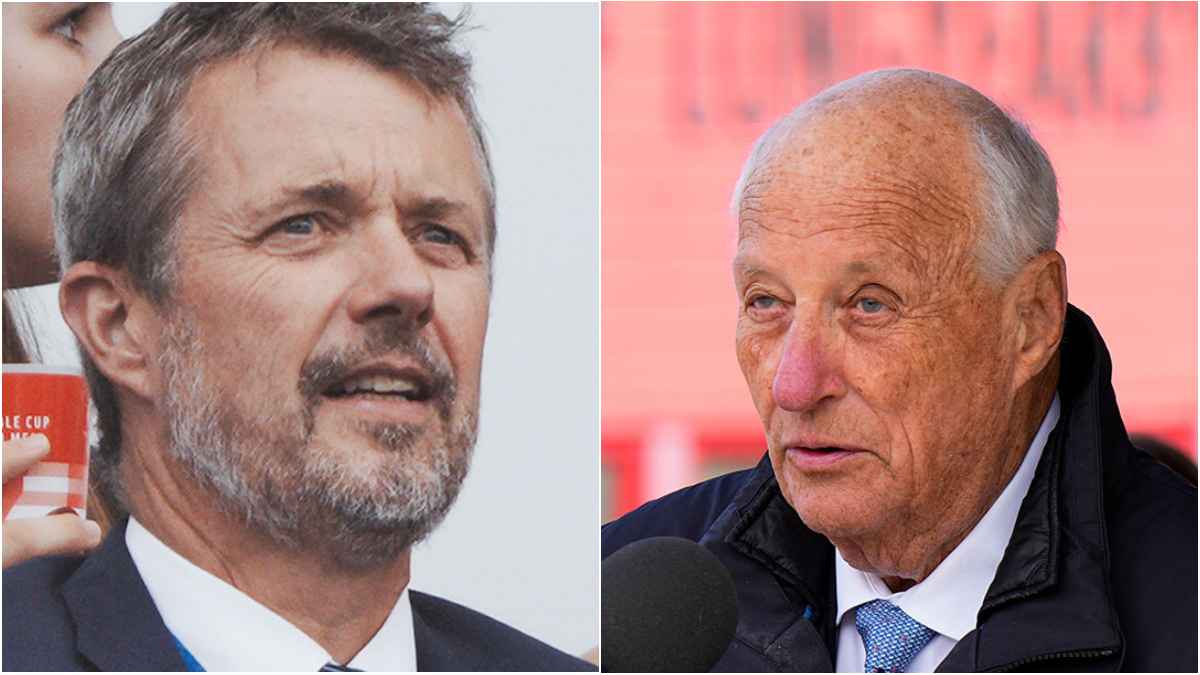 Kong Frederik i sorg etter kong Haralds død.