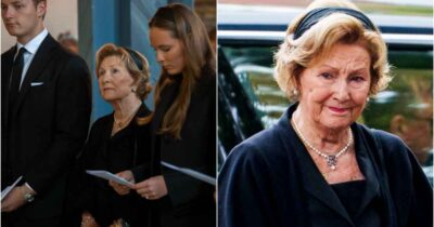 Dronning Sonja er tydelig preget etter ektemannens bortgang fredag.