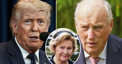 Donald Trump om kong Harald. Foto: Shutterstock & Javad Parsa/NTB/TT & Lise Åserud/NTB/TT