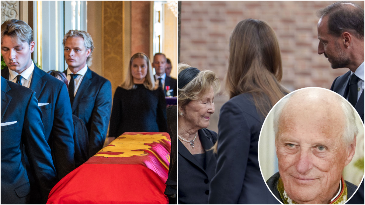 Marius Borg Høiby er med familien i sorgen etter kong Harald.