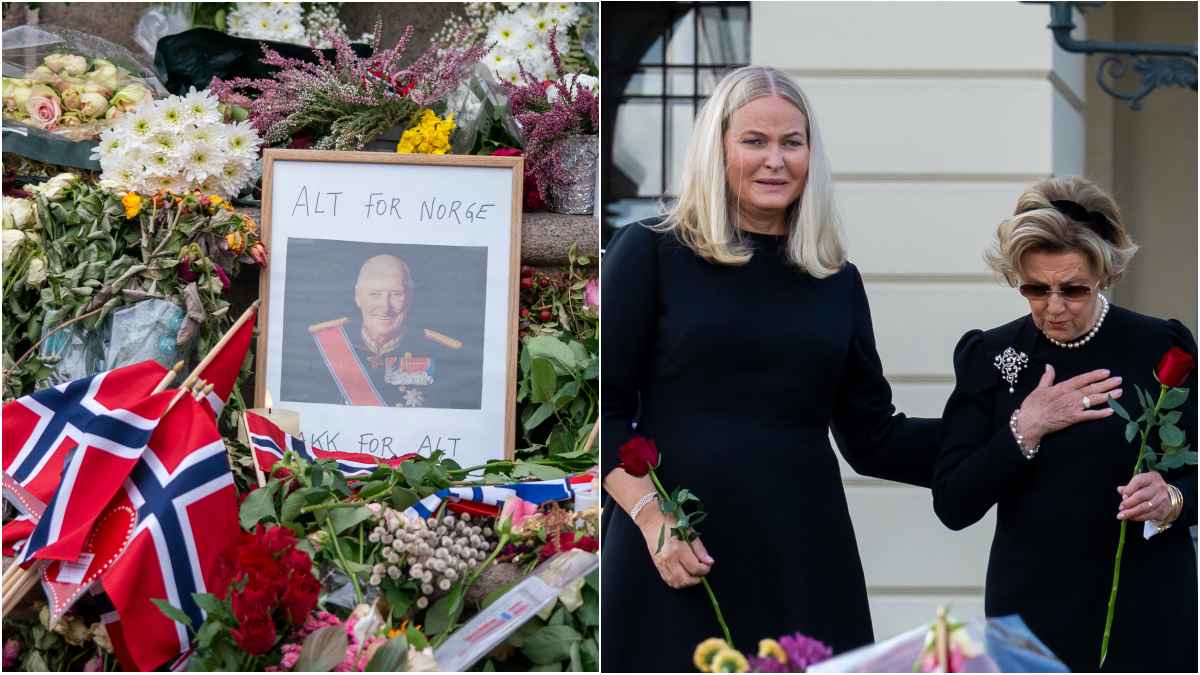 Kong Haralds død har skapt stor sorg.