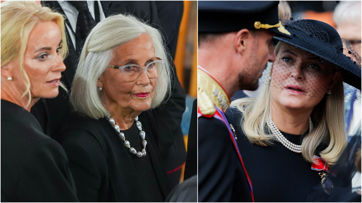 Marit Tjessem var tilstede i begravelsen for å støtte Mette-Marit.