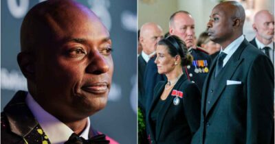 Durek Verrett hadde store smerter under begravelsen til kong Harald.