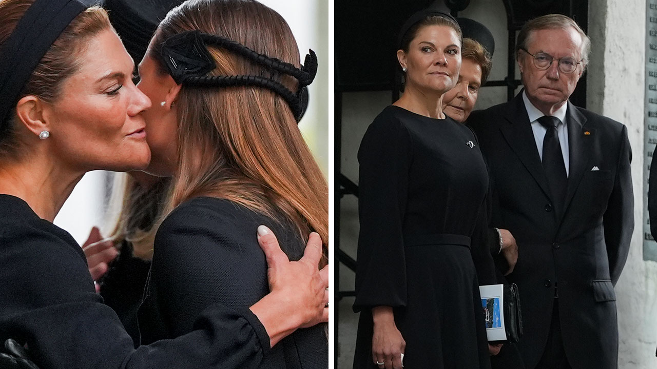 Kronprinsesse Victoria i Astrids begravelse