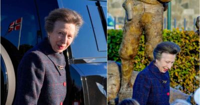 Prinsesse Annes antrekk vekker oppsikt.