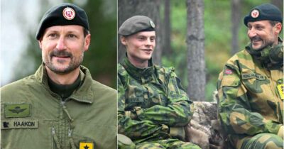 Kong Haakon besøkte forsvaret i Finnmark.