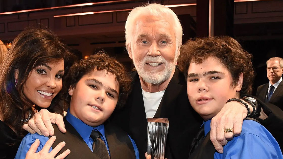Kenny Rogers med familie.