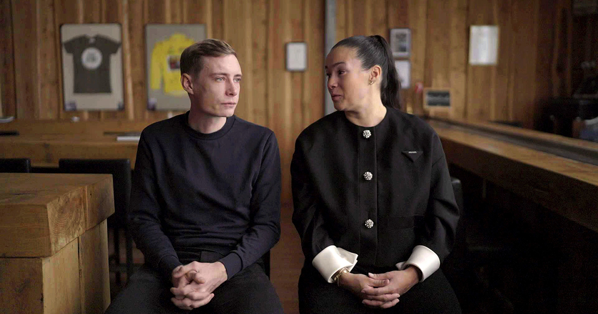 Jonas Vingegaard og Trine Marie Hansen