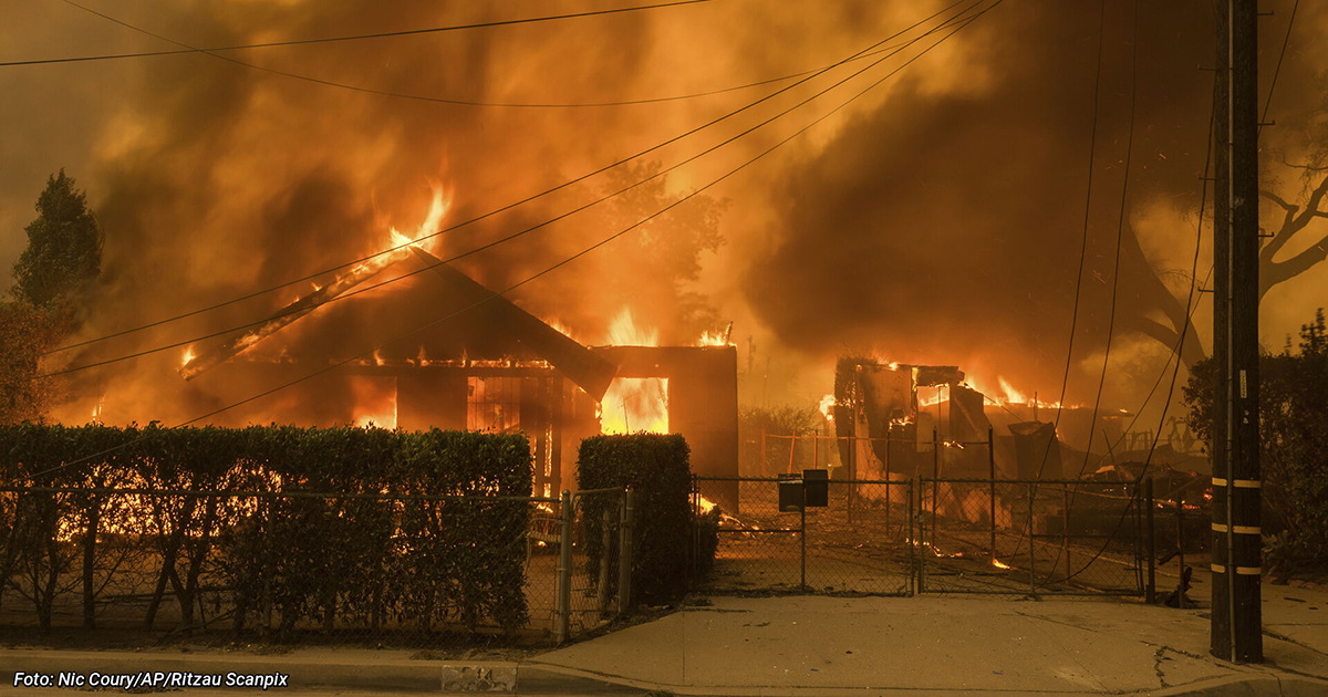 Hus brander i Californien