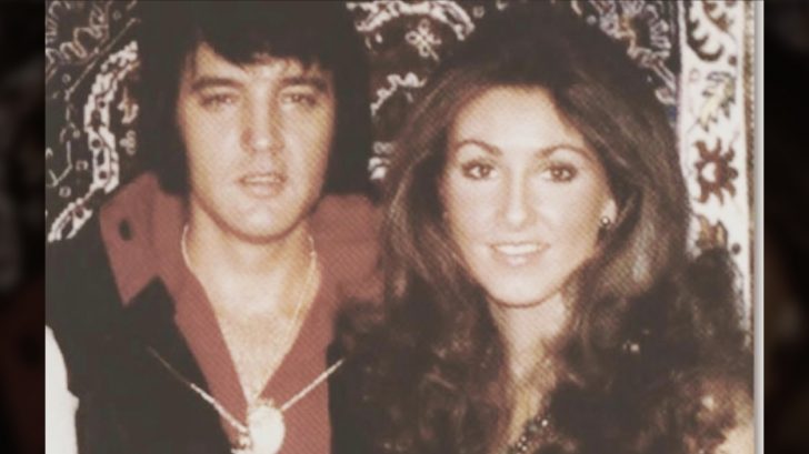 Elvis Presley og Linda Thompson sammen.