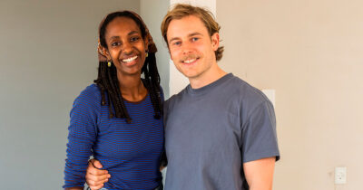 Albert Johannes Berg og Wenta Habte Yehdego venter deres første barn.