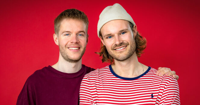 Martin og Lucas fra 'Nybyggerne' skal være forældre for første gang.