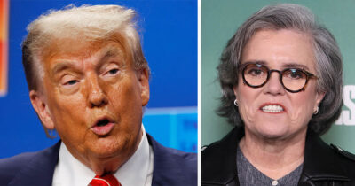 Rosie O'Donnell reagerer på Trumps udsagn om at fratage hende hendes amerikanske statsborgerskab.