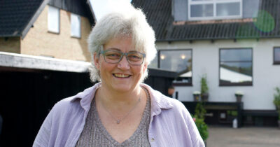 Lene Saugbjerg har mistet sin mand, efter hun medvirkede i 'I hus til halsen'.