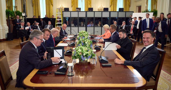 Donald Trump og andre verdensledere i USA