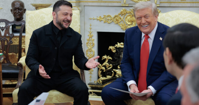 Volodymyr Zelenskyj og Donald Trump