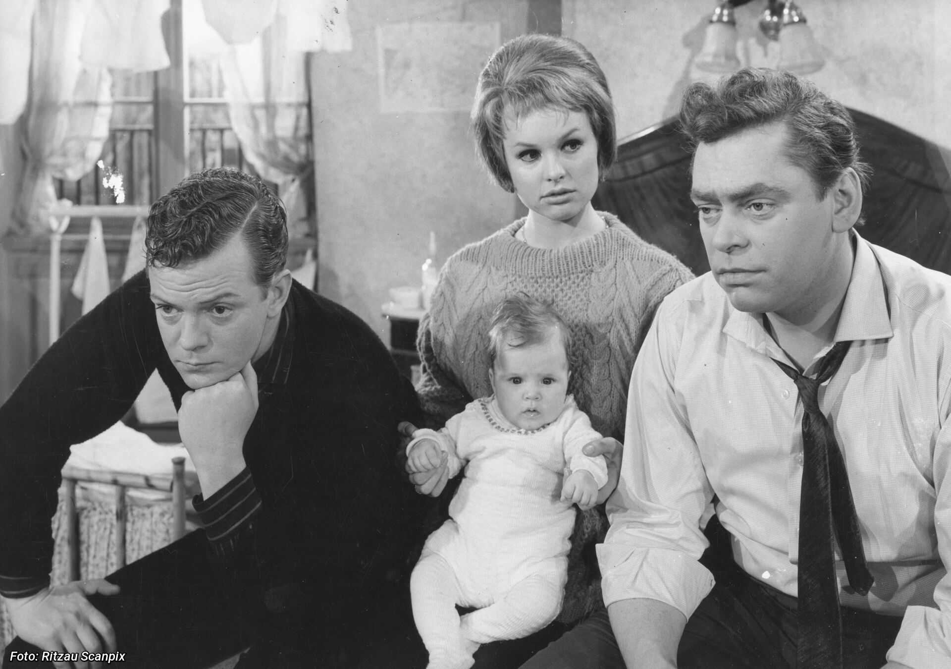 Ebbe Langberg i 'Peters baby' med Ghita Nørby og Dirch Passer