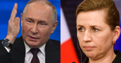 Vladamir Putin og Mette Frederiksen