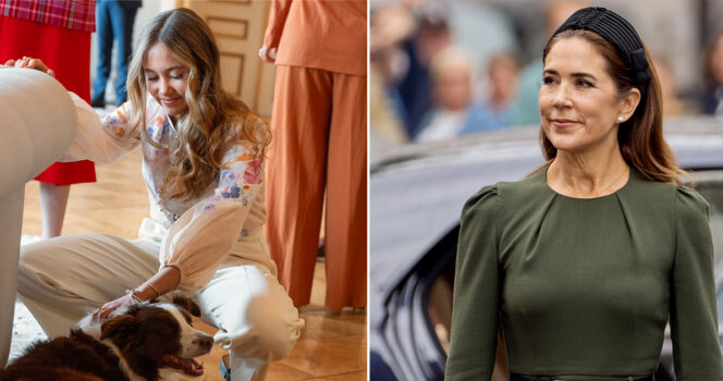 Dronning Mary genbrugte en skjorte, som prinsesse Josephine bar ved sin fars fødselsdag i maj.