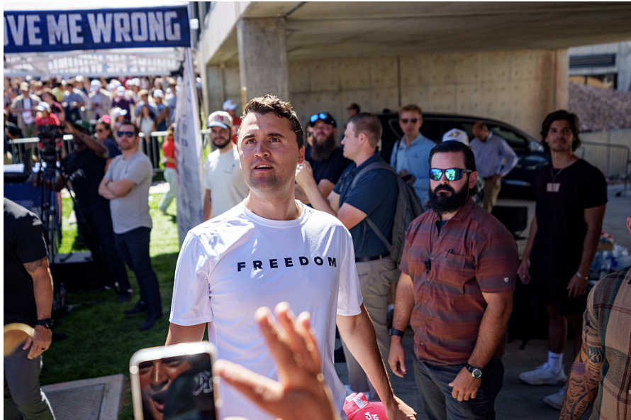 Charlie Kirk blev brutalt myrdet. 