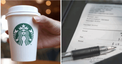 Et par blev opkrævet et overraskende højt beløb hos Starbucks.