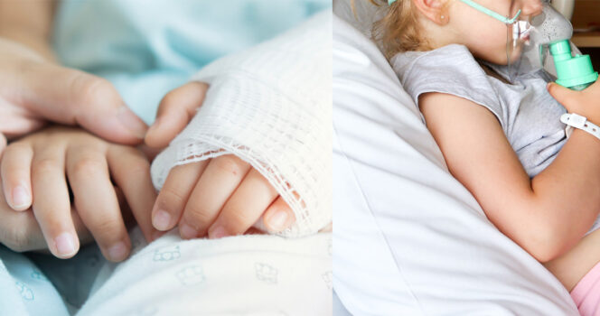 Genrebillede fra Shutterstock af lille pige på hospital