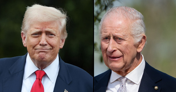 Donald Trump og kong Charles.