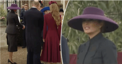 Kong Charles fremsatte en fræk joke overfor Melania Trump.