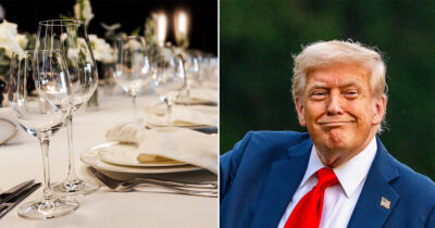 Præsident Donald Trump kom med et friskt svar, da han blev spurgt, hvad han havde fået at spise hos den britiske kongefamilie.