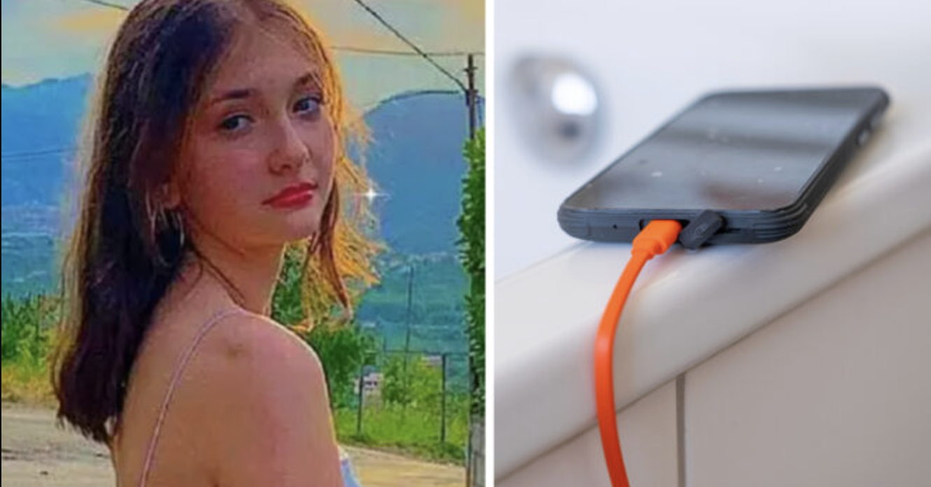 Teenager dør efter at have talt i mobiltelefon i badet.
