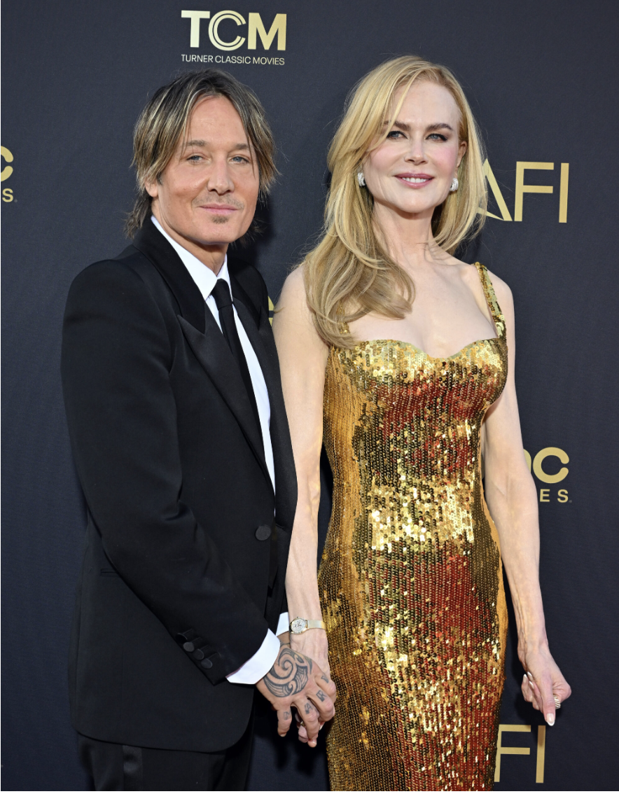 HOLLYWOOD, CALIFORNIEN – 27. APRIL: Keith Urban og Nicole Kidman deltager i den 49. AFI Life Achievement Award Gala Tribute til ære for Nicole Kidman i Dolby Theatre den 27. april 2024 i Hollywood, Californien.