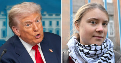 Greta Thunberg slår nu tilbage mod Donald Trump.