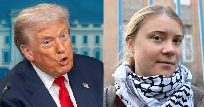 Greta Thunberg slår nu tilbage mod Donald Trump.
