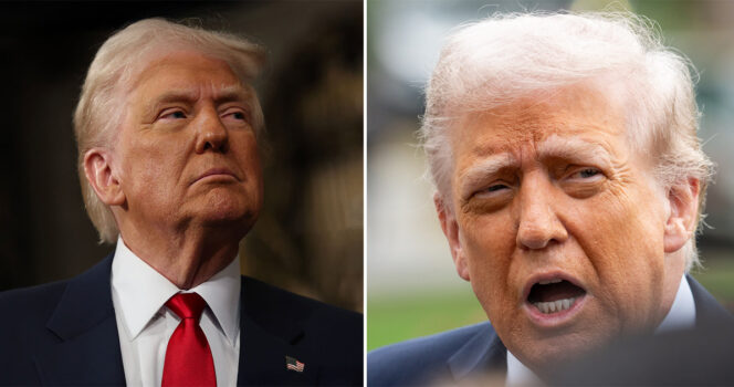 Den amerikanske præsident Donald Trump udtrykker et stort ønske om at komme i himlen.