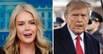 Donald Trump er kommet med upassende kommentarer om sin pressesekretær Karoline Leavitt.