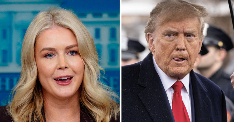 Donald Trump er kommet med upassende kommentarer om sin pressesekretær Karoline Leavitt.