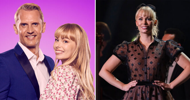 Jenna Bagge hygger sin med sønnen William.