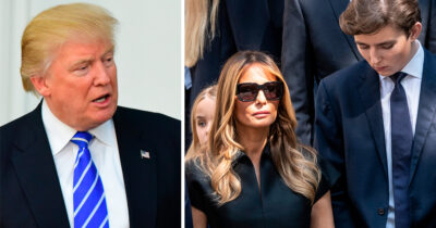 Donald, Melania og Barron Trump