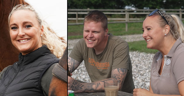 Kimi og Chris fra 'Landmand søger kærlighed'.