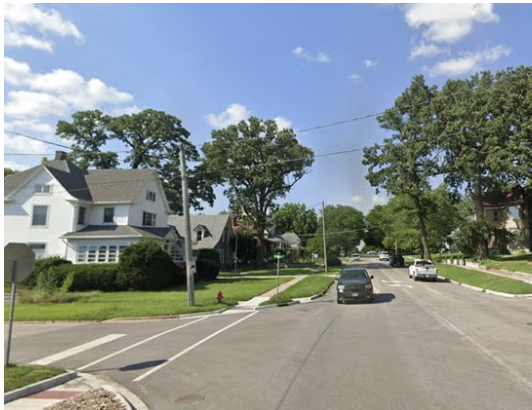 Parrets lig blev fundet på Division Street i Harvard, Illinois.