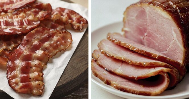 Bacon og skinke