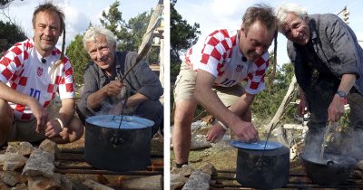 Nikolaj Kirk og Jørgen Skouboe i 'Nak & Æd'