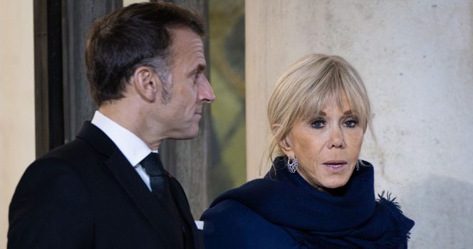Emmanuel og Brigitte Macron