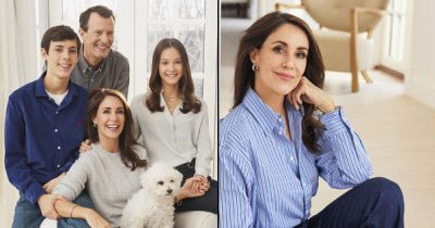 Prinsesse Marie sammen med prins Joachim, grev Henrik og komtesse Athena.