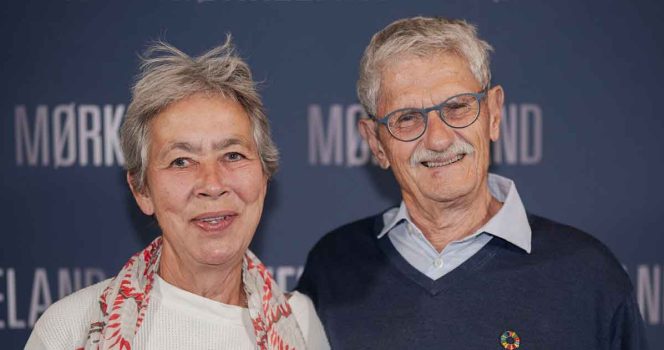 Mogens Lykketoft sammen med hustruen Mette Holm.