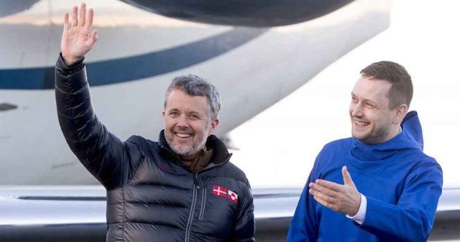 Kong Frederik ankom onsdag den 18. februar til Grønland.