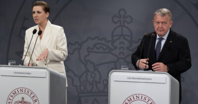 Mette Frederiksen, og lars løkke