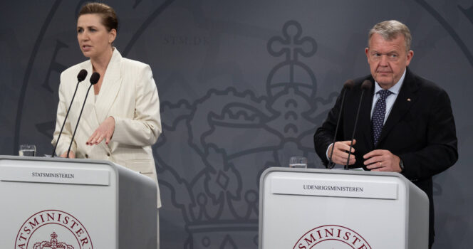 Mette Frederiksen, og lars løkke
