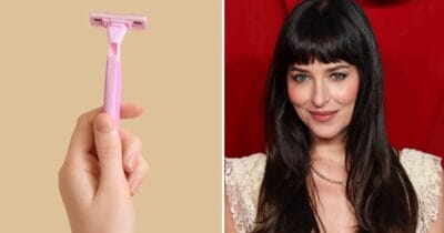 Dakota Johnson, depilando-se